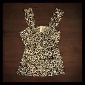 Animal print tank top